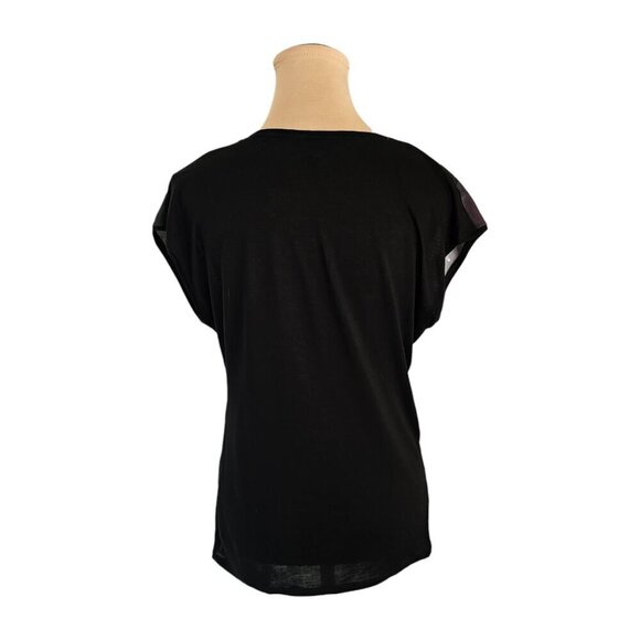 Ted Baker Black Floral Print Sleeveless Top Sz 2 US 6 - Picture 3 of 9